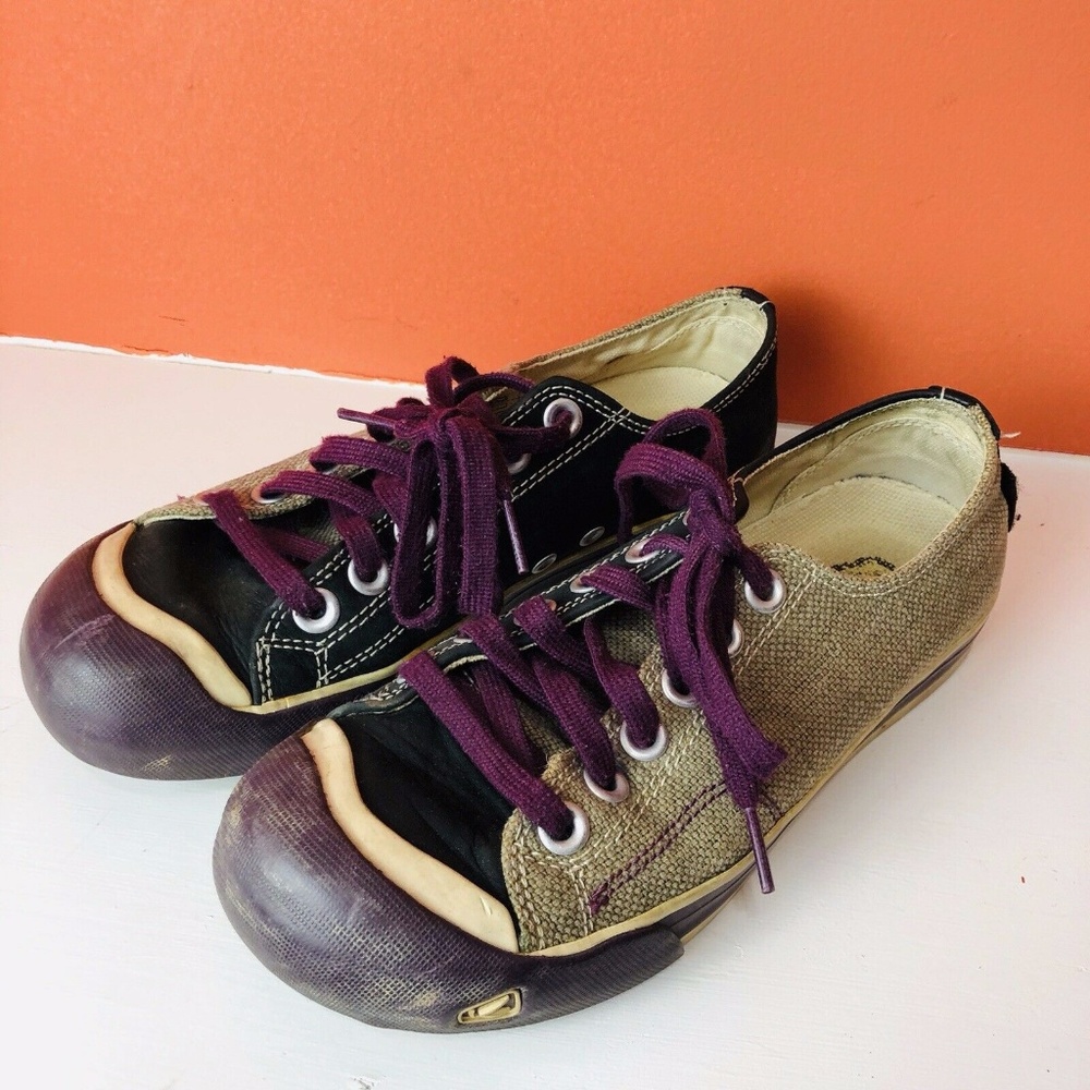 KEEN Coronado Purple Beige Lace Up Sneaker Shoe 7